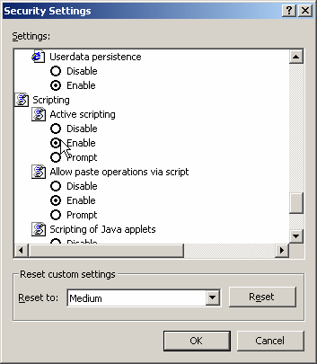 Enabling JavaScript